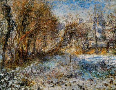 Sneeuwlandschap door Pierre Auguste Renoir